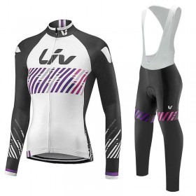 Set Fietsshirt Lange Mouw + Lange Koersbroek 2017 CCC Liv Dames N007